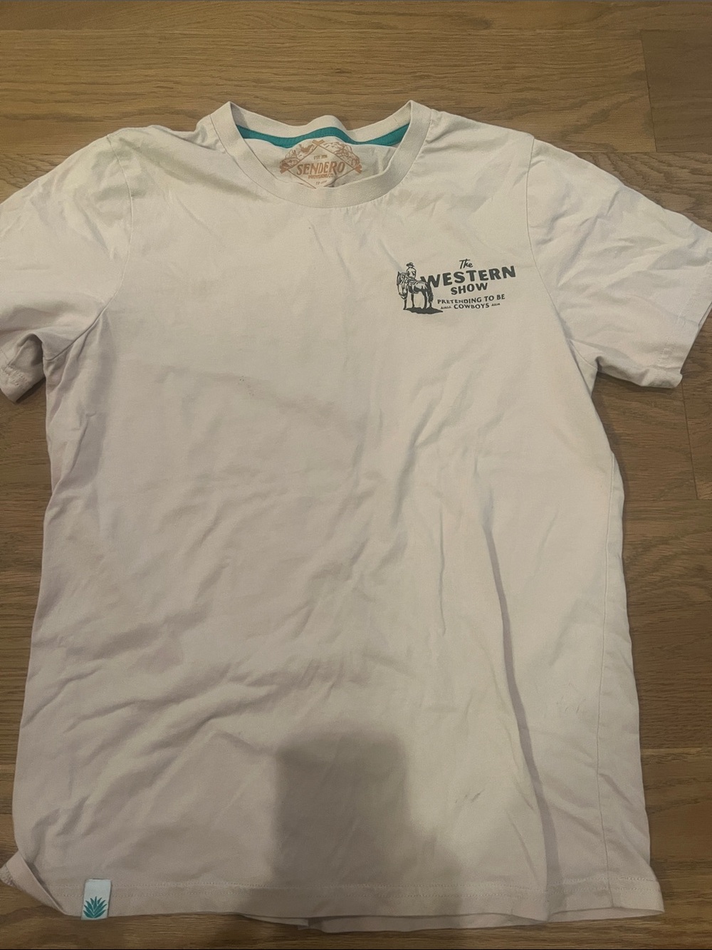 The Western Show Men's White Graphic Short Sleeve Tee- sendero brand